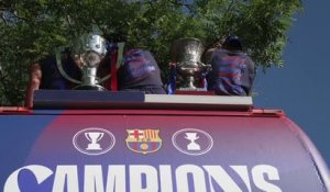 Barcelone - Parade géante pour le 29e titre en Liga
