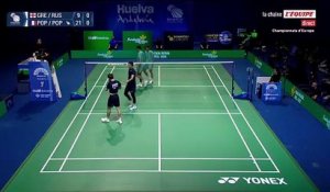 Les frères Popov qualifiés en finale des Championnats d’Europe après leur victoire contre le duo anglais Russ-Green - Badminton - Championnats d'Europe