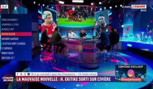 Inquiétude pour Hugo Ekitike, sorti sur civière face au PSG en Ligue des champions à deux mois de la Coupe du monde - Foot - Ligue des champions