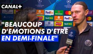 L'un des hommes forts du PSG Matveï Safonov au micro après la qualification parisienne - Ligue des champions 2025-2026