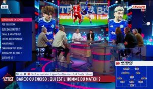 Averti avant la pause avec Strasbourg, Valentin Barco manquera la demi-finale aller face au Rayo Vallecano - Foot - Ligue des champions