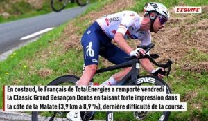 Pour son premier jour de course de la saison, Jordan Jegat s'impose sur la Classic Grand Besançon Doubs - Cyclisme - Classic Grand Besançon Doubs