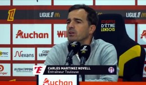 Carles Martinez Novell, après la défaite de Toulouse à Lens : « Il faut apprendre de ce match » - Foot - Ligue 1 - Toulouse