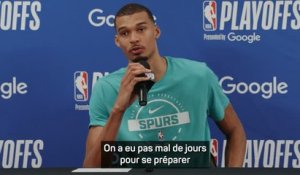 Spurs - Wembanyama : "À mesure que la série avancera, ce sera une bataille de coachs"
