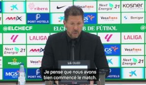 Atlético - Simeone reste optimiste pour le futur malgré une nouvelle défaite en Liga