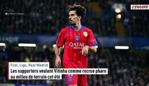 Les supporters du Real Madrid souhaitent Vitinha comme recrue phare au milieu de terrain cet été - Foot - Liga
