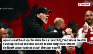 Eric Roy n'envisage pas de quitter Brest - Foot - Ligue 1
