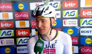Liège-Bastogne-Liège 2026 - Tadej Pogacar et sa réaction après la course