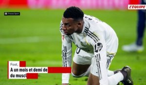 À un mois et demi de la Coupe du monde, Kylian Mbappé souffre d'une lésion du muscle semi-tendineux de la jambe gauche - Foot