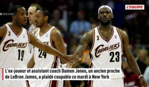 Affaire des paris truqués en NBA : Damon Jones, un ancien proche de LeBron James, plaide coupable - Basket - NBA