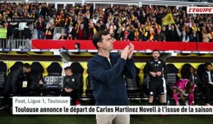Toulouse annonce le départ de Carles Martinez Novell à l'issue de la saison - Foot - Ligue 1 - Toulouse