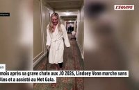 Trois mois après sa grave chute aux JO 2026, Lindsey Vonn marche sans béquilles et a assisté au Met Gala - Ski