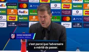 Atlético - Simeone : “Arsenal a mérité, je ressens de la paix car l’équipe a tout donné”