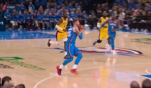 Thunder - Holmgren réussit un alley-oop face aux Lakers