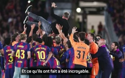 Barcelone - En deuil avant d'être champion, Flick partage son émotion : "Je n’oublierai jamais ce moment"