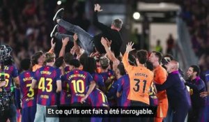 Barcelone - En deuil avant d'être champion, Flick partage son émotion : "Je n’oublierai jamais ce moment"