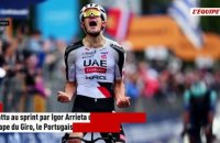 Battu au sprint par Igor Arrieta lors de la 5e étape du Giro, Afonsio Eulalio prend les commandes du général - Cyclisme - Giro