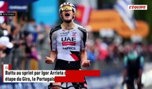 Battu au sprint par Igor Arrieta lors de la 5e étape du Giro, Afonsio Eulalio prend les commandes du général - Cyclisme - Giro