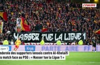 La banderole des supporters lensois contre Al-Khelaïfi lors du match face au PSG : « Nasser tue la Ligue 1 » - Foot - Ligue 1