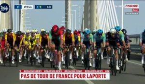 Christophe Laporte, blessé, forfait pour le Tour de France - Tour de France