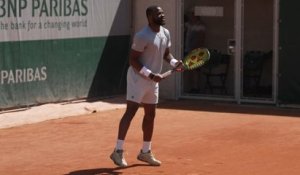Roland-Garros 2026 - France Tiafoe à l'entraînement ce vendredi 22 mai