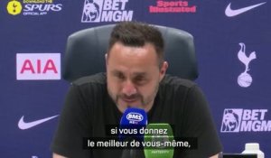 Tottenham - De Zerbi : "Ce club a trop souffert"