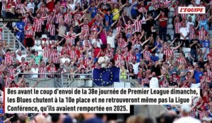 Chelsea ne disputera pas de Coupe d'Europe, Sunderland et Bournemouth découvriront la Ligue Europa - Foot - Premier League