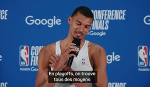 Spurs - Wembanyama raconte son panier du milieu du terrain et sa progression dans ce domaine