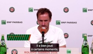 Roland-Garros - Medvedev : "Je sais pourquoi je ne joue pas à mon meilleur niveau ici, mais..."