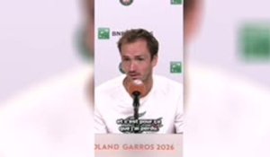 Roland-Garros - Medvedev : "Je sais pourquoi je ne joue pas à mon meilleur niveau ici, mais..."
