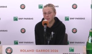 Roland-Garros 2026 - Amanda Anisimova surprise par Diane Parry : “Je ne me sentais pas bien physiquement”
