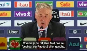 Brésil - Neymar au centre, qui jouera à gauche ? Ancelotti taquin avec les journalistes