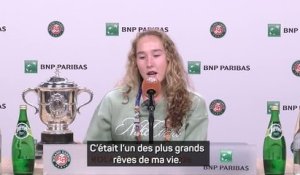 Roland-Garros - Andreeva vit un rêve éveillé après son sacre