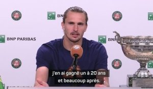 Roland-Garros - Zverev : "Ça va me rendre plus libre"
