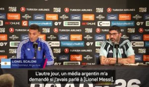 Argentine - Scaloni déplore la déformation de ses propos sur Messi par la presse étrangère