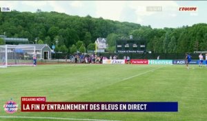 Opposition d'une heure pour les Bleus sous la canicule et devant 400 spectateurs à l'université de Bentley - Foot - Coupe du monde
