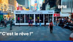 Mondial 2026: installés en plein cœur de New York, deux influenceurs vont être payés pour regarder les 104 matchs du tournoi depuis une cabine transparente