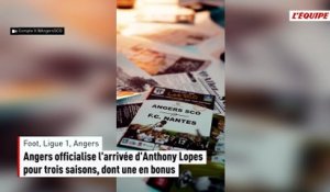 Angers officialise l'arrivée d'Anthony Lopes pour trois saisons, dont une en bonus - Foot - Transferts - Angers