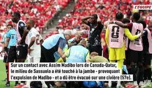 L'ancien Marseillais Ismaël Koné sorti sur civière avec le Canada contre le Qatar à la Coupe du monde - Coupe du monde 2026