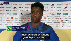 Brésil - Vinicius espère que Neymar pourra jouer le prochain match