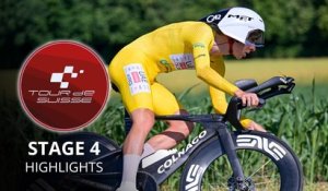 Tour de Suisse 2026 - Étape 4 Résumé - Tadej Pogacar domine le chrono de la 4e étape, Van der Poel 2e