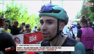 Lenny Martinez : « Je pensais gagner, mais Pogacar était plus fort » - Cyclisme - Tour de Suisse
