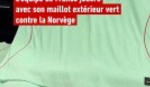 L'équipe de France avec son maillot vert contre la Norvège - Foot - Coupe du monde - Coupe du monde 2026