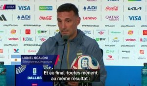 Argentine - Scaloni : “Il n’y a pas qu’une seule façon de gagner dans le football”