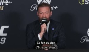 UFC 329 - McGregor : "Ça fait du bien d’être de retour"