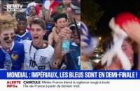 Les Bleus en demi-finale: les supporters en liesse après la victoire de la France face au Maroc (2-0)