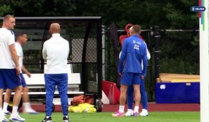 Entraînement léger pour les Bleus au lendemain de la défaite contre l'Espagne, Brice Samba a écourté la séance - Foot - Coupe du monde 2026