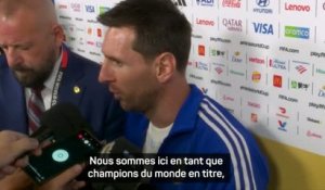 Argentine - Messi : "Ce que ce groupe continue d’accomplir est une folie"