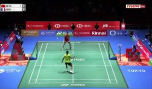 Le replay du quart de finale de Christo Popov - Badminton - Open du Japon