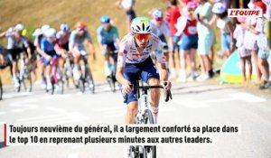 Dans la bonne échappée, Jordan Jegat (TotalEnergies) conforte sa place dans le top 10 - Cyclisme - Tour de France 2026